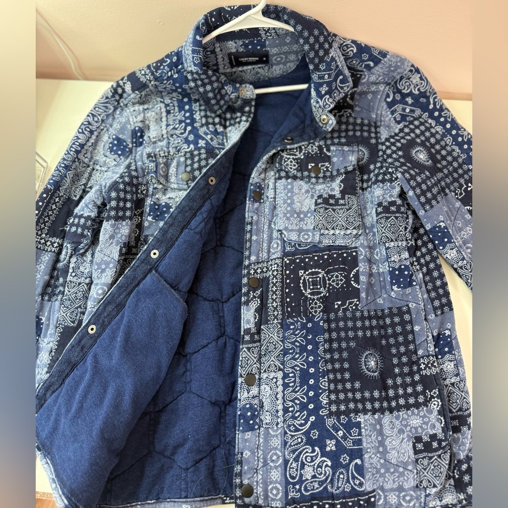 Lucky Brand Indigo Patchwork Jacket - image 6